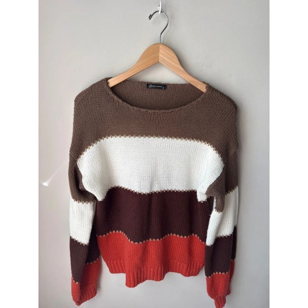 Prettygarden Fall Colorblock Sweater Small Thanksgiving Holiday